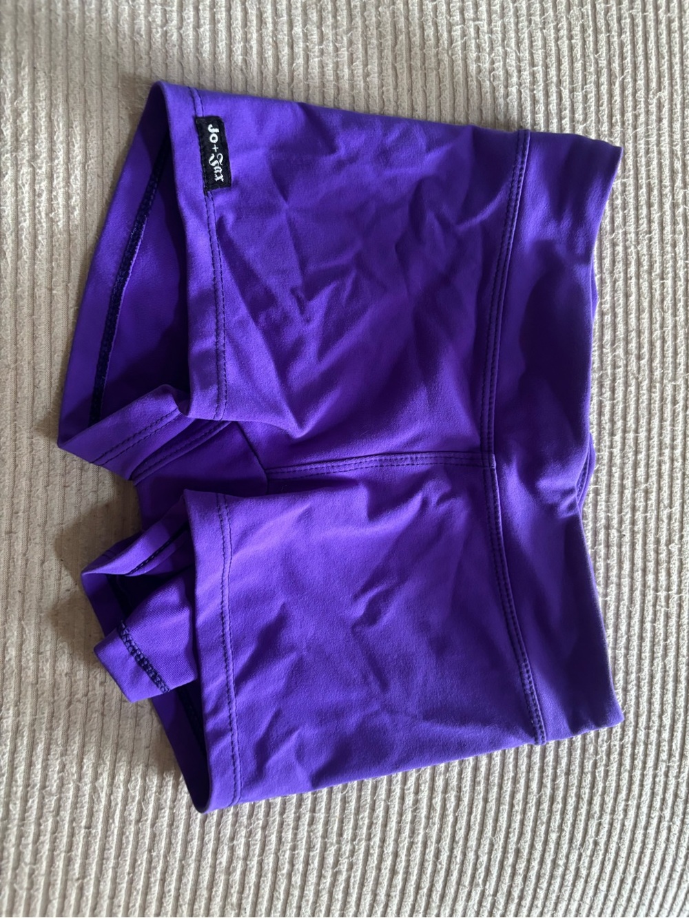 Purple High-Rise dance Shorts